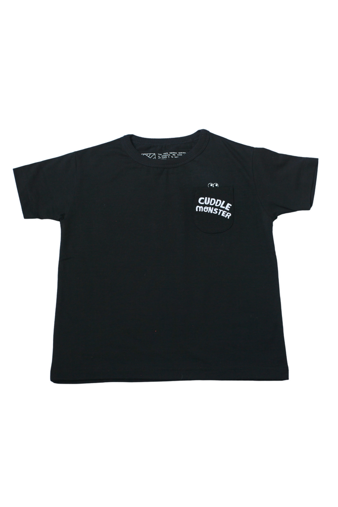 Embroidered Pocket Tee - Cuddle Monster