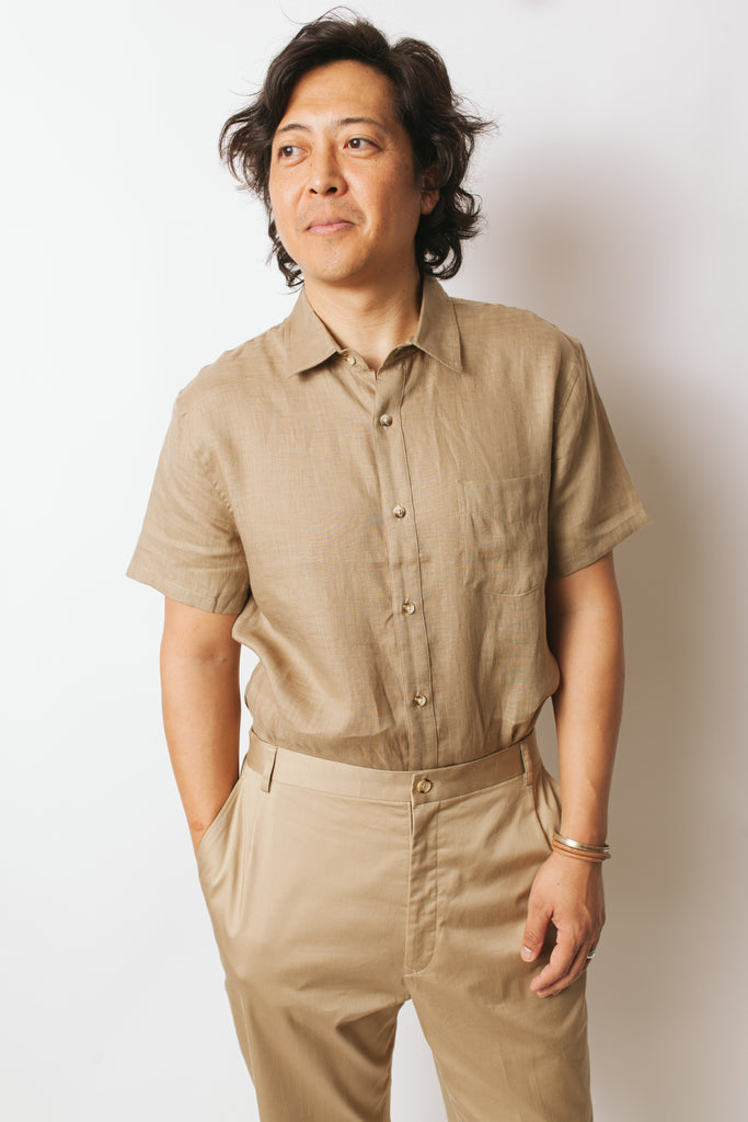 Regular Fit Button Up Shirt - Linen